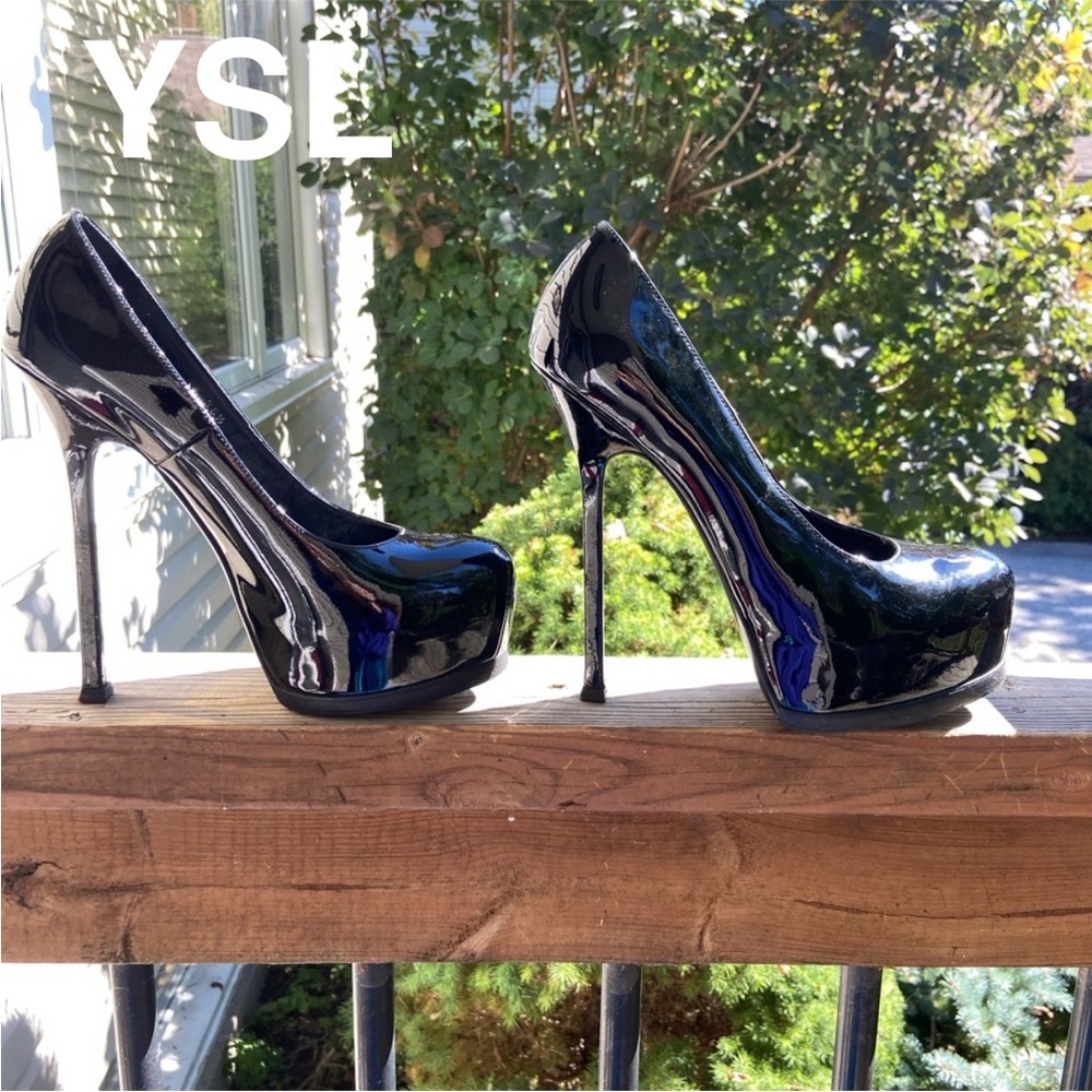 YSL TRIBTOO PATENT LEATHER